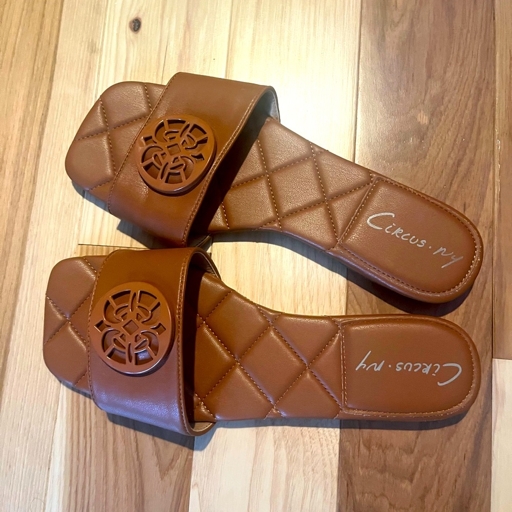 Squared Toe Brown/Cognac Circus by Sam Edelman Sandals